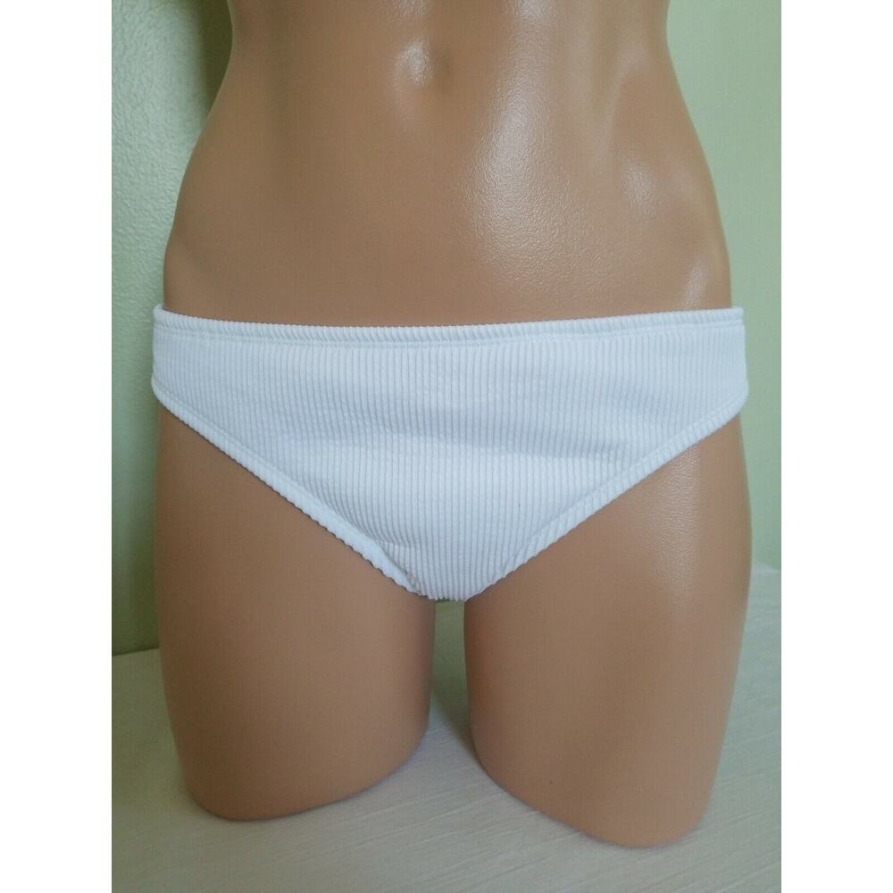 Bar III white ribbed cheeky bikini bottom size XL